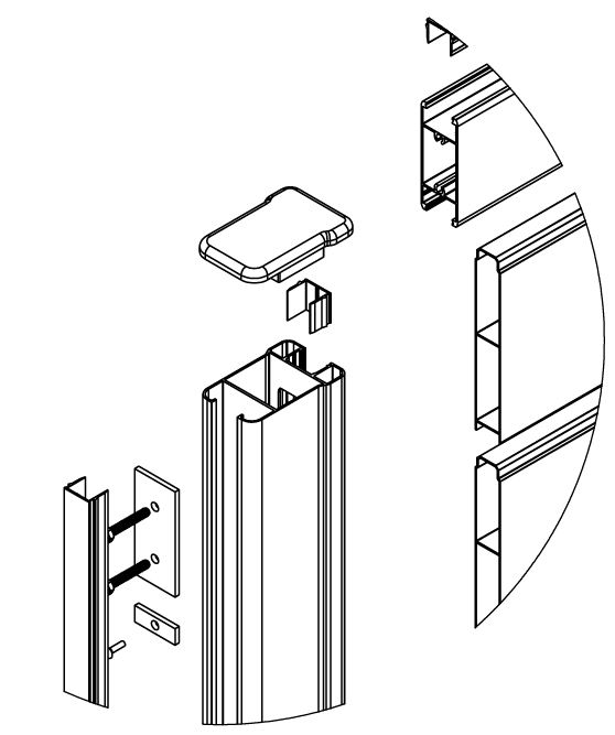 Assemblage du portail battant klos-up - Kit avec serrure D tail haut serrure.JPG